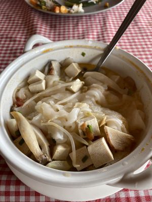 Tom yum noodles with tofu  at Spring Rolls Lanta in Koh Lanta