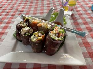 Fresh spring rolls  at Spring Rolls Lanta in Koh Lanta