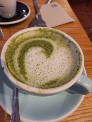 Matcha Latte at Bluebell Coffee Roasters in Valencia