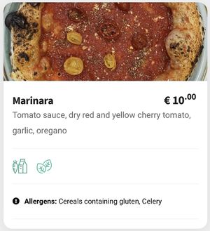 vegan menu 3  at Basils in Brussels