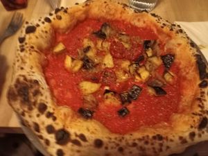 Marinara + eggplant at Basils in Brussels