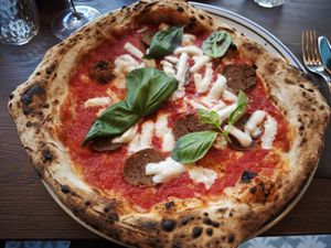 Diavolo vegan at Basils in Brussels