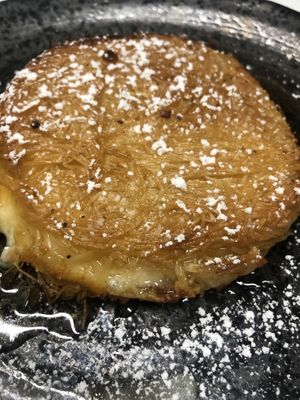 Vegan kanyfeh Dessert at Saha in San Francisco