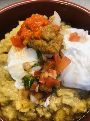 Yemnies foul poshed eggs zahawag brunch  at Saha in San Francisco