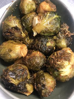 Harisah crispy Brussel sprouts at Saha in San Francisco