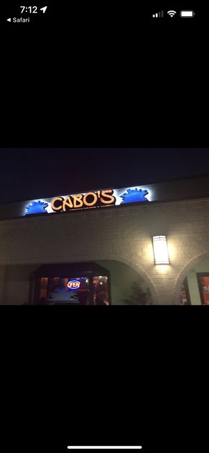 Sign  at Cabo's Mexican Grill & Cantina in Charlotte