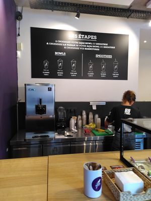 Menu at Oakberry in Brussels