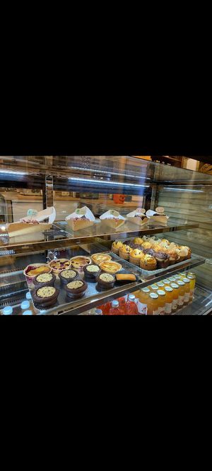 Cakes window at MIR concept store... coffee and more in Brussels