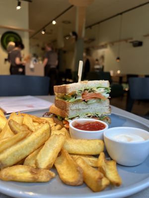 Carrot lox sandwich  at Katzentempel - Hamburg in Hamburg