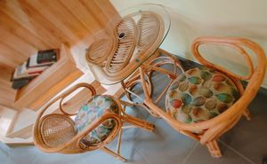 Sitting at Just Roots at Just Roots in Pune