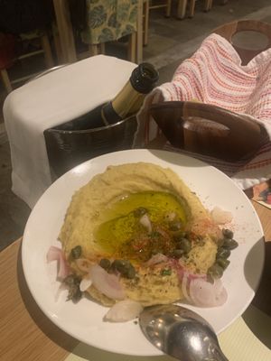 Greek fava dip  at Raki Ba Raki in Crete