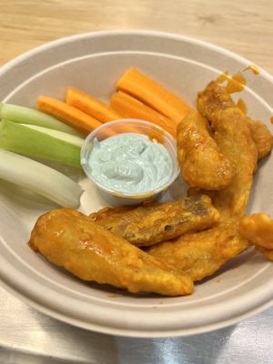 Buffalo wings   at The Hungry Vegan in New York City
