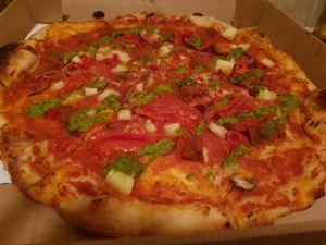 No-duja want me baby? 14" pizza #Veganuary at I Scream For Pizza in Newcastle Upon Tyne