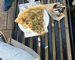 Vegan pizza and ice cream!  at I Scream For Pizza in Newcastle Upon Tyne