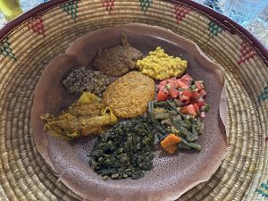 Vegan 🌱 Nile special for two, Taste of Nile   at Nile Ethiopian Restaurant in Orlando