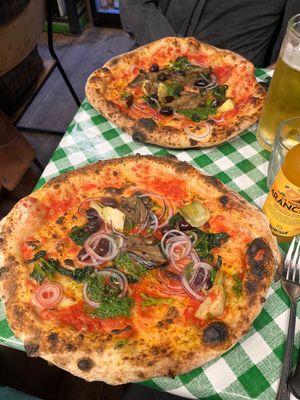 Excellent vegan option!  at Pizza Pilgrims in London