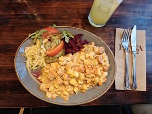 Vegan pyttipannu/stir-fry at Plevna in Tampere