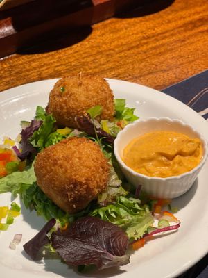Vegan arancini at The Kings Arms All Cannings in Devizes