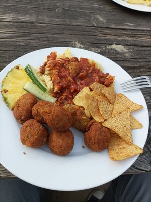 Essen vom Buffet at StrandPauli in Hamburg