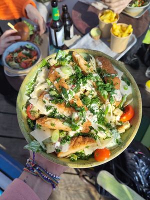 Vegan Caesar salad was not completely vegan :( at StrandPauli in Hamburg