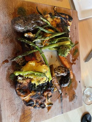 Veggie charcuterie board with coconut yogurt sauce  at The Barley Mow in West Reading