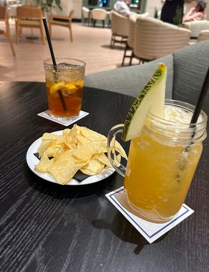Cocktails at the piano bar  at H10 Costa Adeje Palace - Buffet Restaurant El Jable in Tenerife