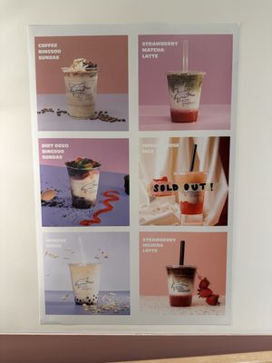 Popular drinks  at Lazy Sundaes - Dumbo in Brooklyn