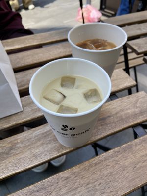 Iced hojicha  at Te Cor Gentil テコールジャンティー in Tokyo
