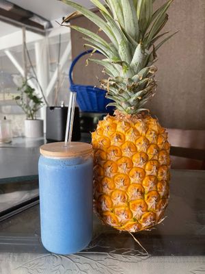 Royal blue Hawaiian  at Da Beans Green in Mountain View