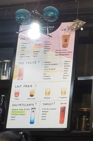 All milk-containing drinks can be veganized by using plant-based milk at bubble tea seatea in Paris