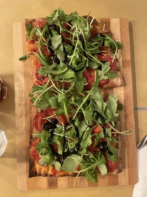 Pomodori confit, rucola, olive, aceto balsamico  at Nonna Cleme in Turin