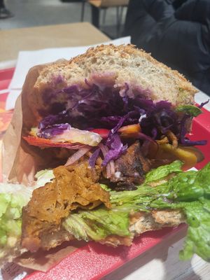 Pastrami Burger at WAW - Salad Story - Gate 32 in Warsaw