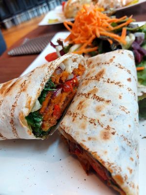 Vegan Wrap at Täglich in Rheine