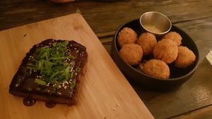 Bitterballen & ribs at SOIL Vegan Café - East in Amsterdam