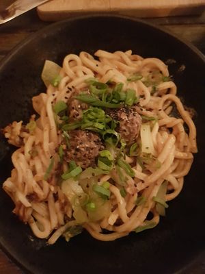 Ben ben noodles & meet balls at SOIL Vegan Café - East in Amsterdam