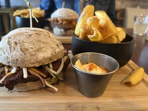 Pulled pork bun   at SOIL Vegan Café - East in Amsterdam