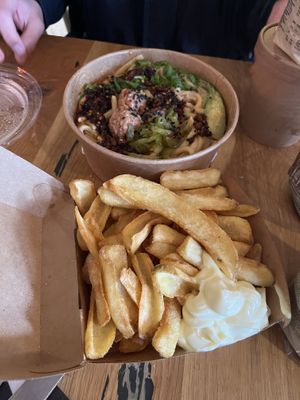 fries- SO GOOD  at SOIL Vegan Café - East in Amsterdam