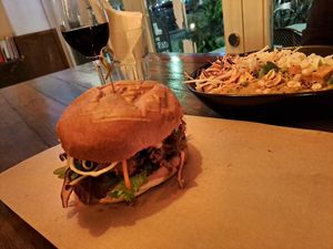 Pulled pork & Peanut butter curry at SOIL Vegan Café - East in Amsterdam