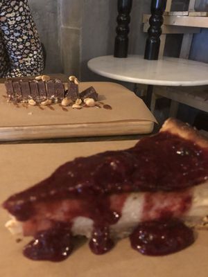 Snickers and cheescake  at SOIL Vegan Café - East in Amsterdam