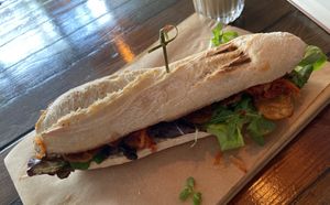 Kimchi Reuben: huge and tasty  at SOIL Vegan Café - East in Amsterdam