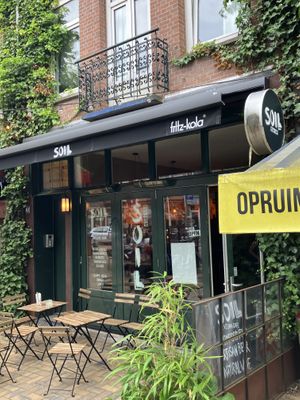 entry  at SOIL Vegan Café - East in Amsterdam
