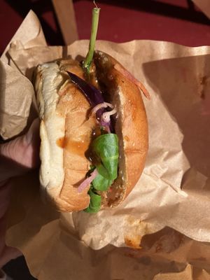 pulled jackfruit   at SOIL Vegan Café - East in Amsterdam