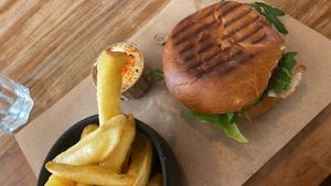 Cheese burger    at SOIL Vegan Café - East in Amsterdam