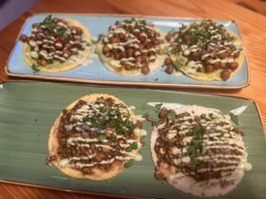 Chickpea and mushroom  at Skating Tacos in Leonberg