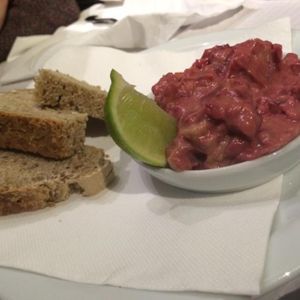 Beetroot guacamole!   at The Green Room Cafe in Lisbon