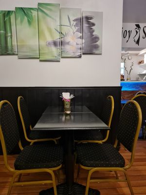 Inside tables at Enjoy Saigon in Bergen