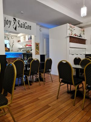 Inside tables at Enjoy Saigon in Bergen