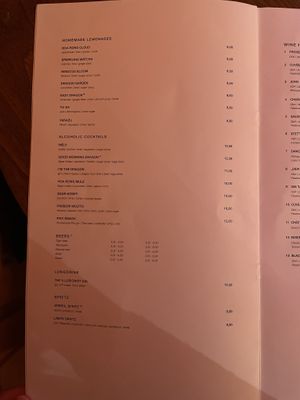 Menu (19/12/23)  at Hoa Rong in Berlin