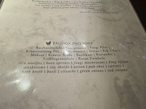 Menu (3/3).  at Hoa Rong in Berlin