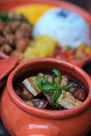 Feijoada vegana at Taboo Tiki Bar in Florianopolis